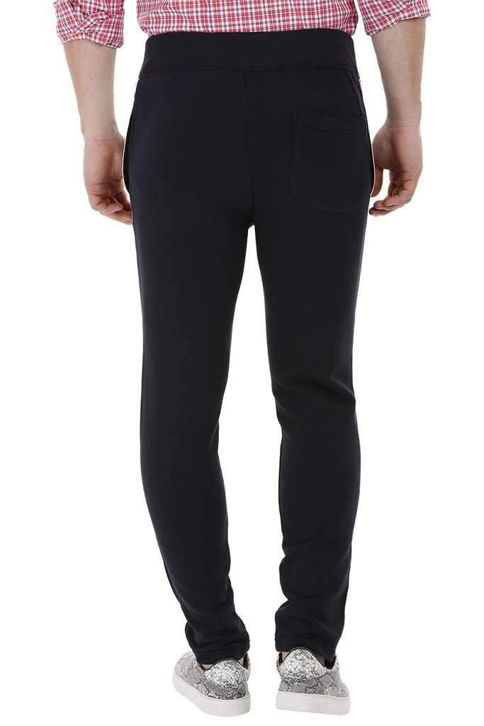 Side Colorblock Navy Sweatpants