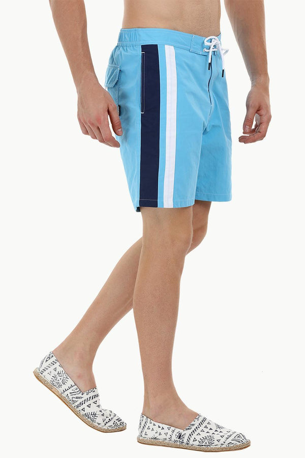 Side Stripe Nylon Swim Shorts