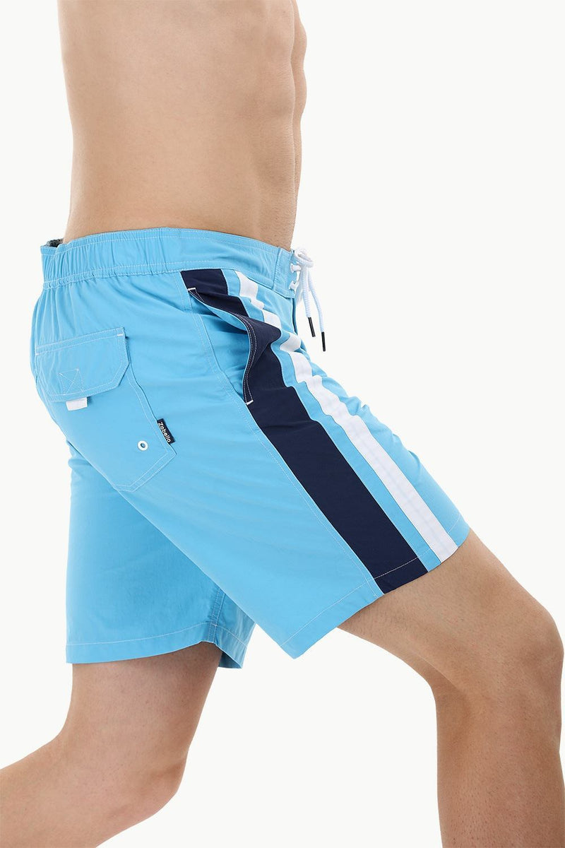 Side Stripe Nylon Swim Shorts