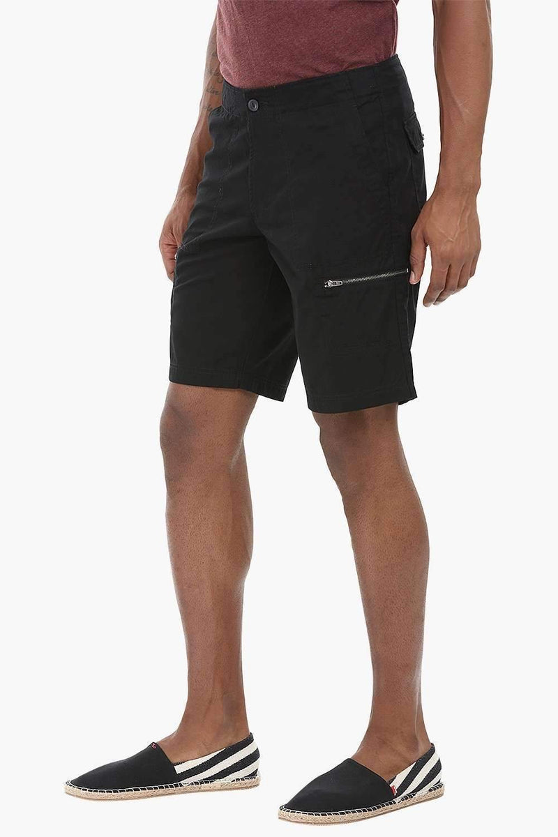 Side Zipper Shorts