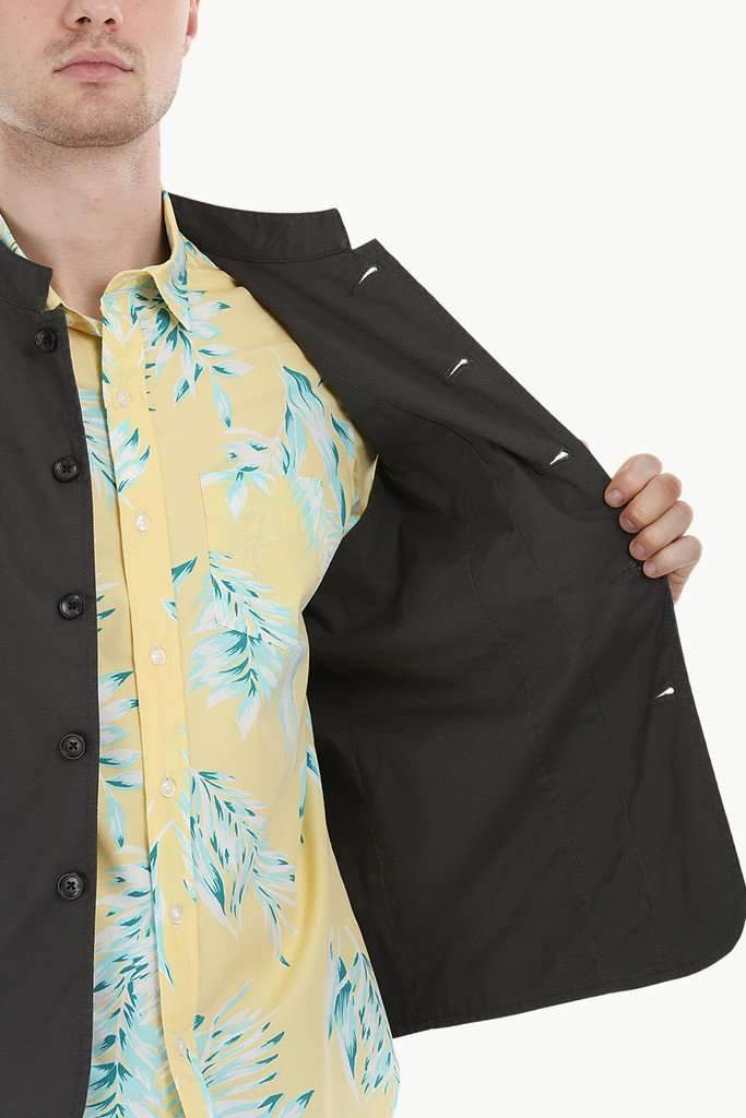 Sleeveless Nehru Slate Grey Jacket