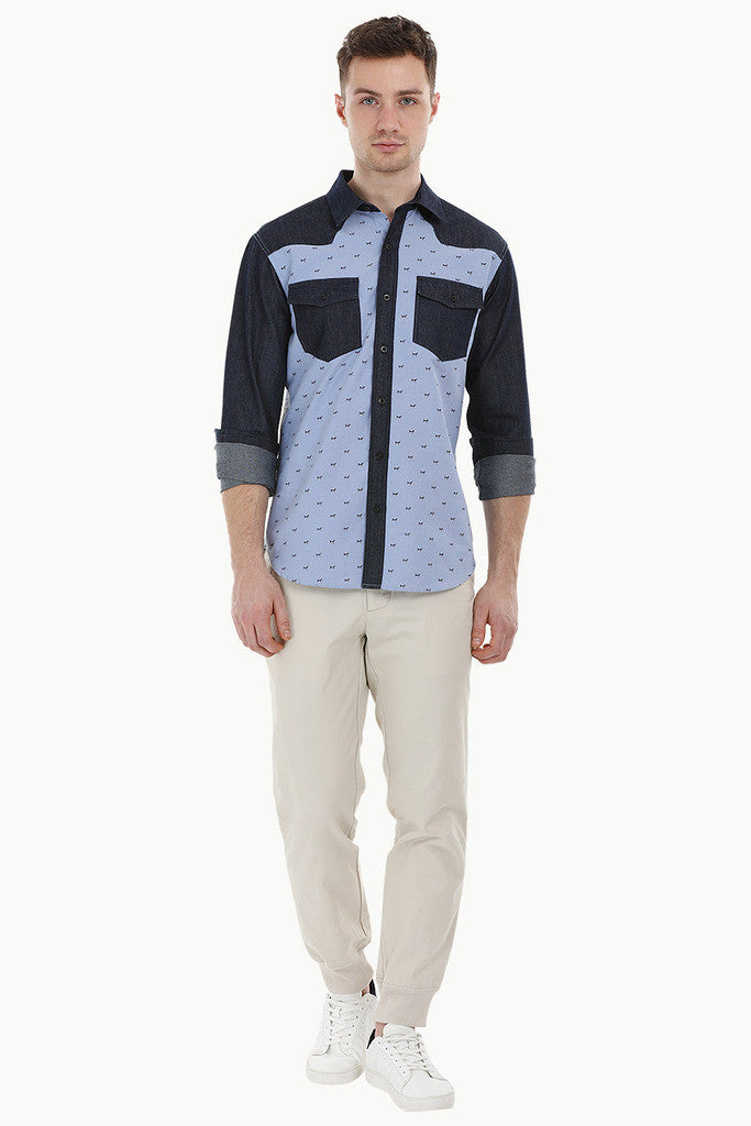 Smart Shirt with Cut and Sew Details