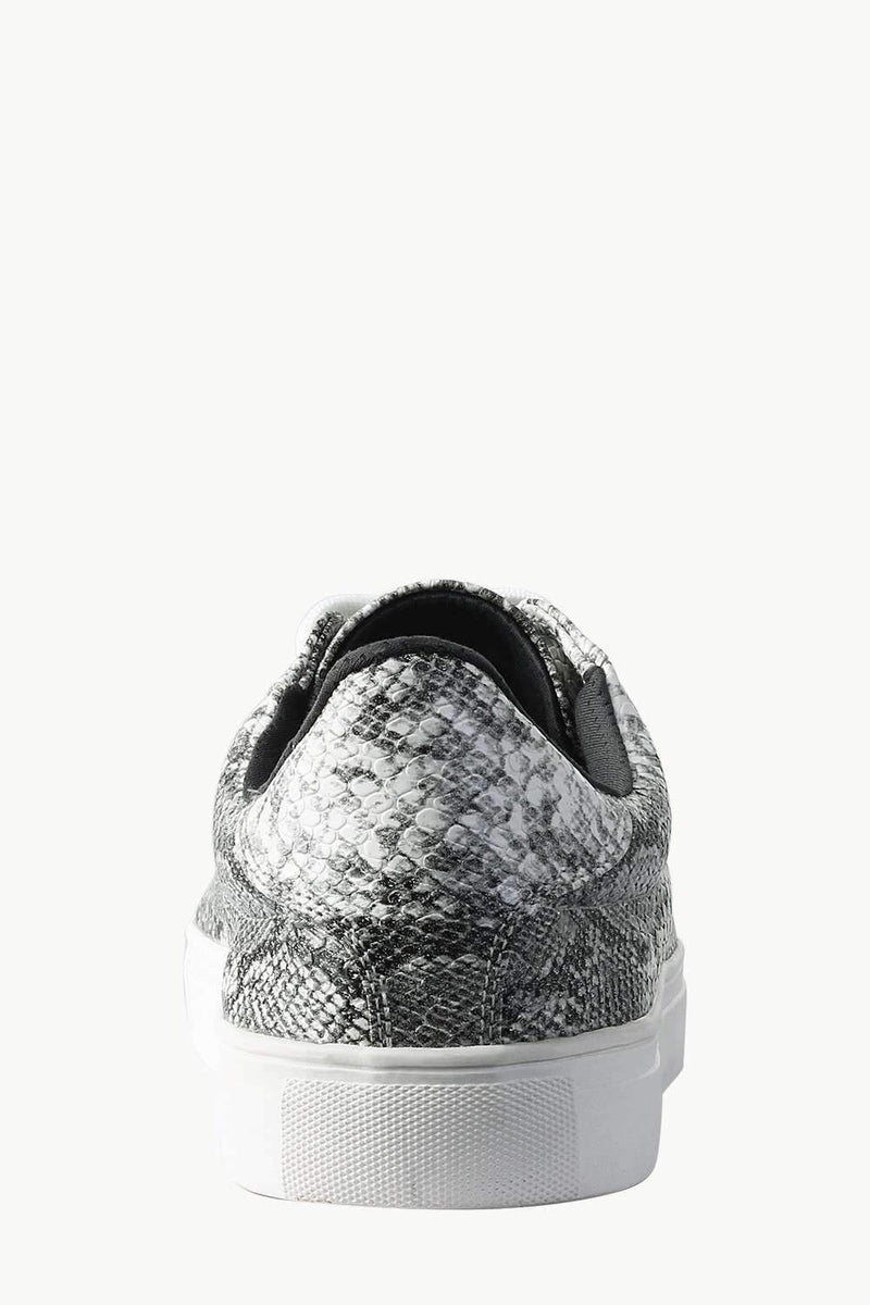 Snake Skin Faux Leather Plimsolls
