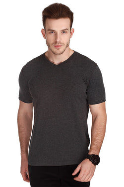 Soft Cotton Melange V Neck Tee