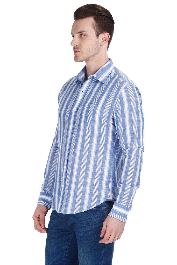 Soft Cotton Slub Yarn Dyed Shirt