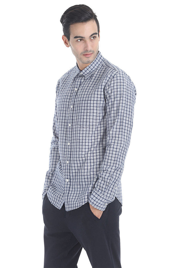 Soft Lighweight Cotton Slub Check Shirt