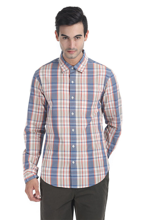 Soft Lighweight Cotton Slub Check Shirt