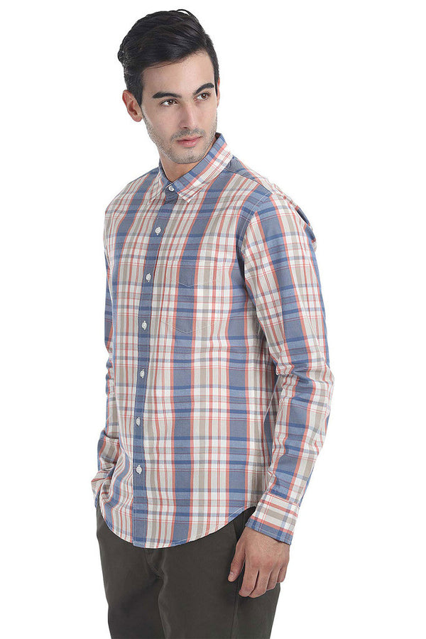 Soft Lighweight Cotton Slub Check Shirt