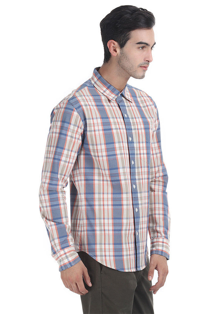 Soft Lighweight Cotton Slub Check Shirt