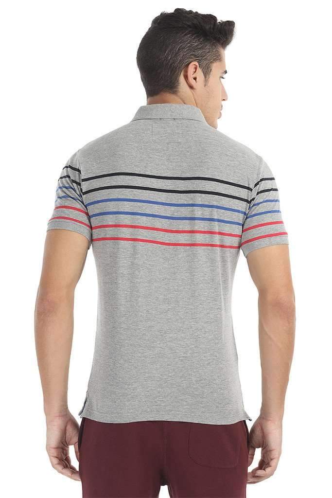 Soft Short Sleeve Striped Polo