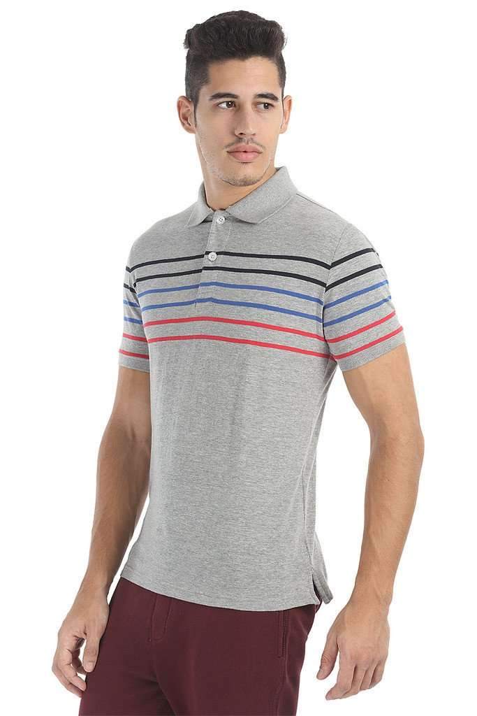 Soft Short Sleeve Striped Polo