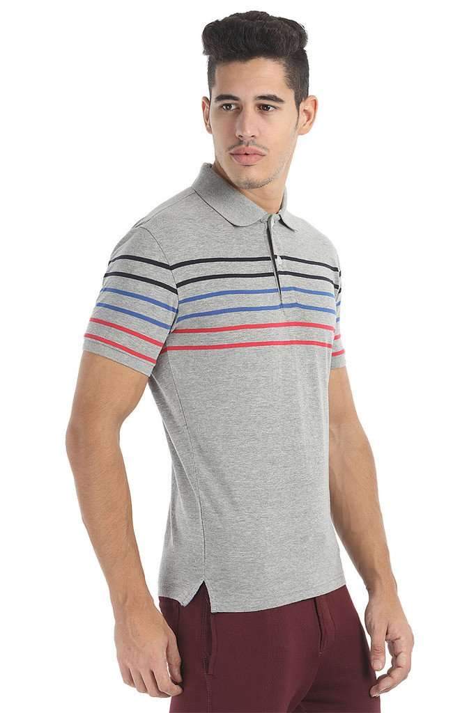 Soft Short Sleeve Striped Polo