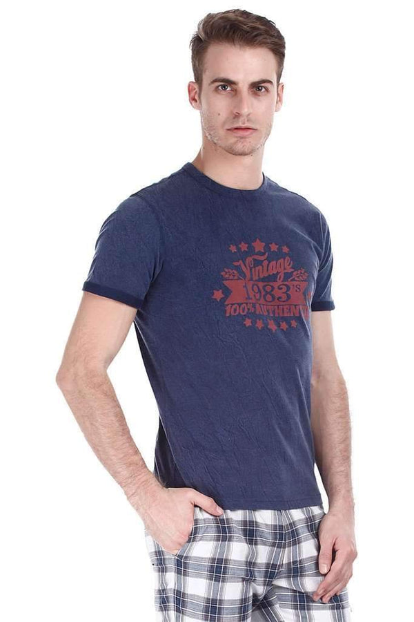 Soft Super Combed Heather Vintage Print Tee