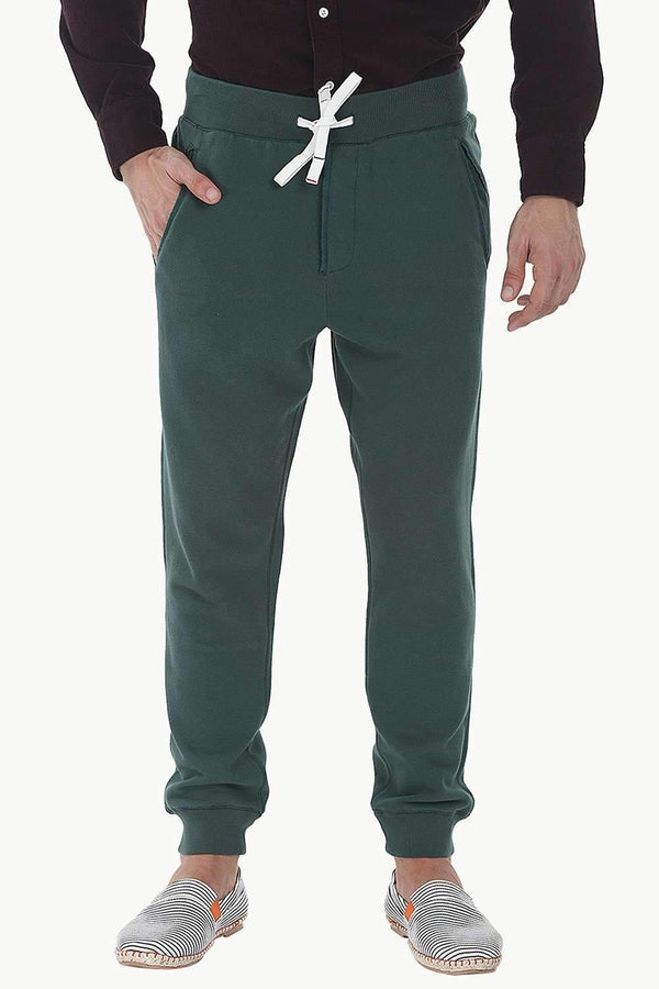 Solid Fleece Standard Fit Cuff Jogger Sweatpants