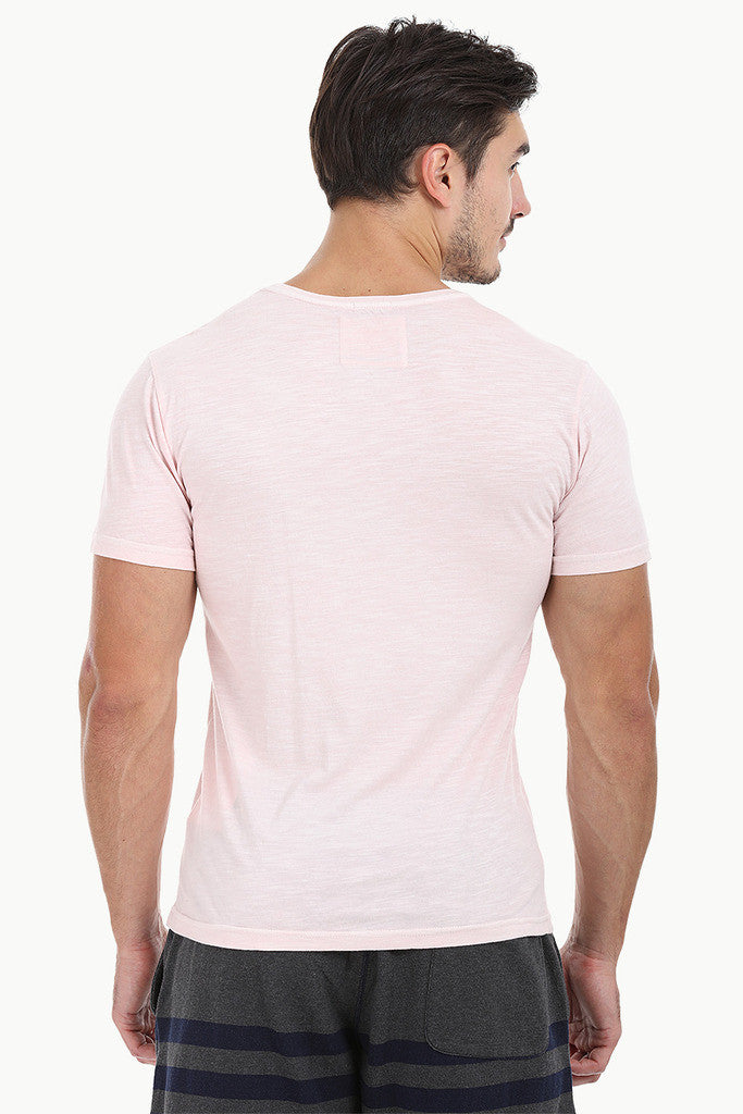 Solid Garment Dyed Slub Short Sleeve Tee