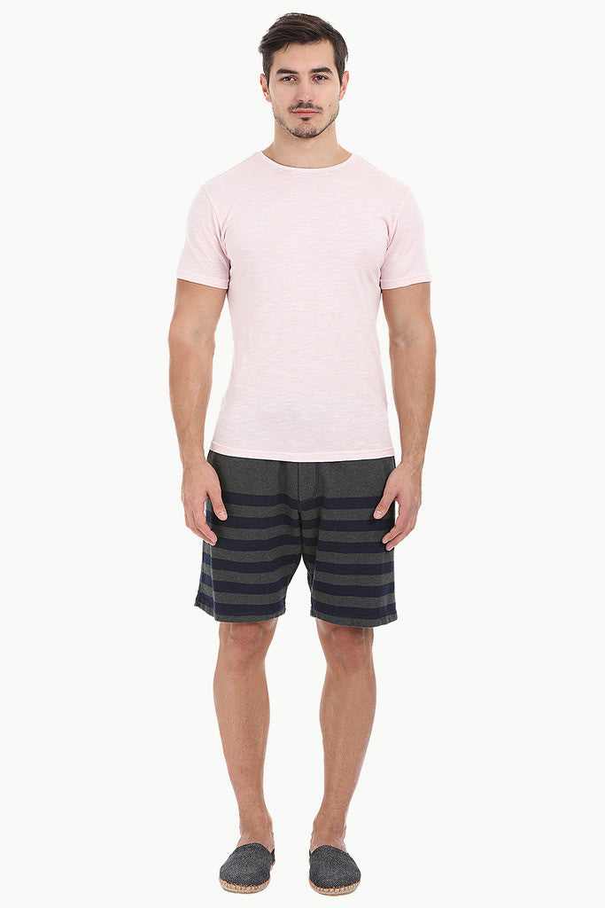 Solid Garment Dyed Slub Short Sleeve Tee