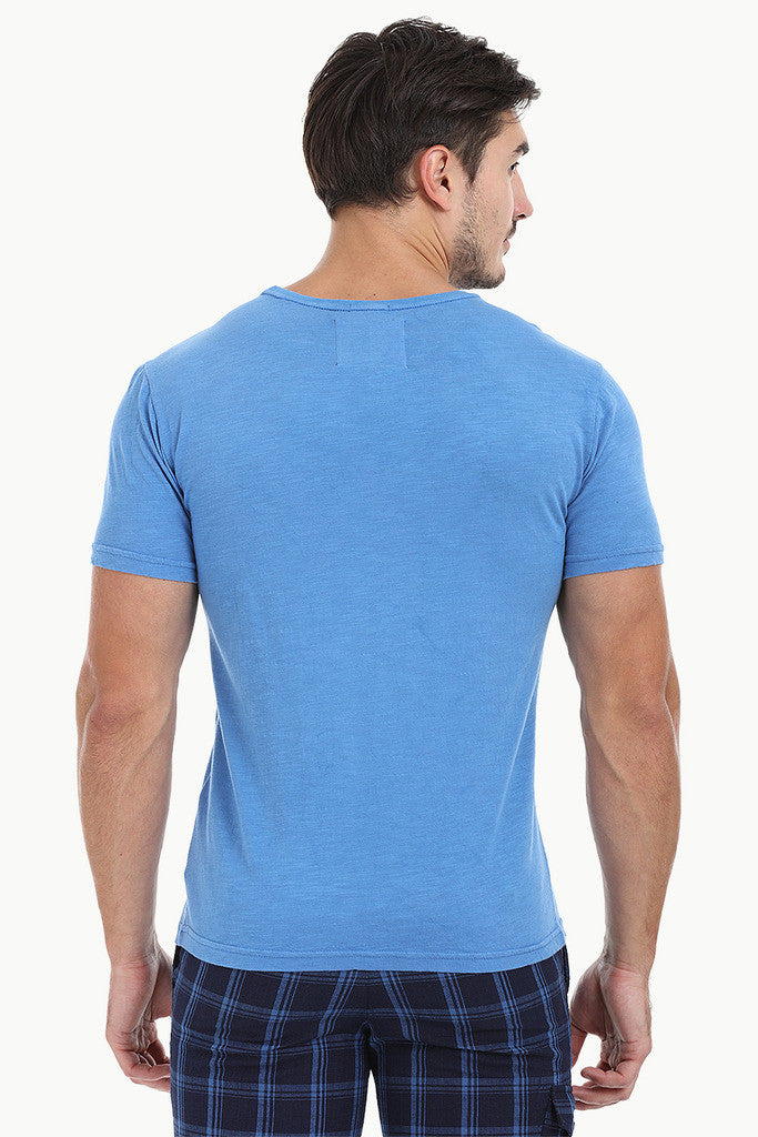 Solid Garment Dyed Slub Short Sleeve Tee