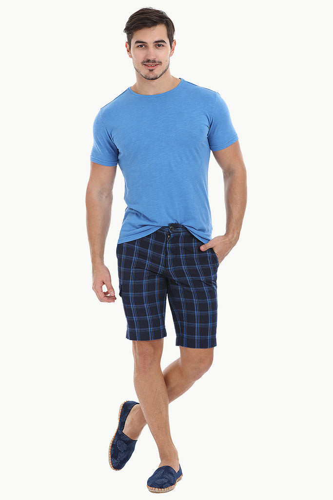 Solid Garment Dyed Slub Short Sleeve Tee