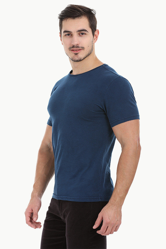 Solid Garment Dyed Slub Short Sleeve Tee