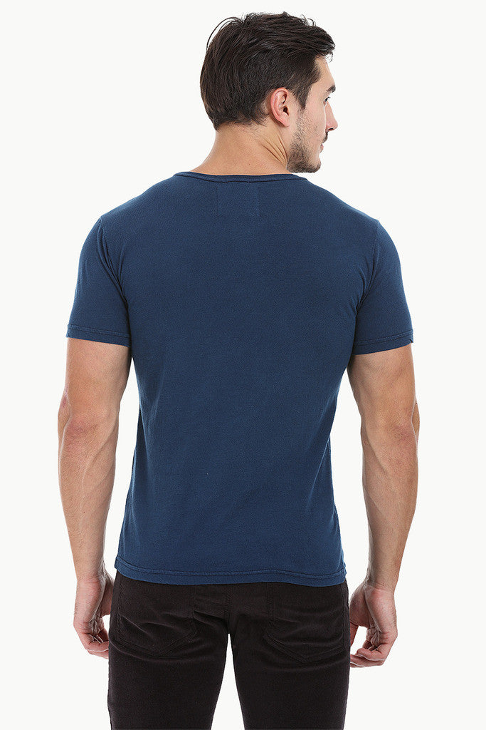 Solid Garment Dyed Slub Short Sleeve Tee