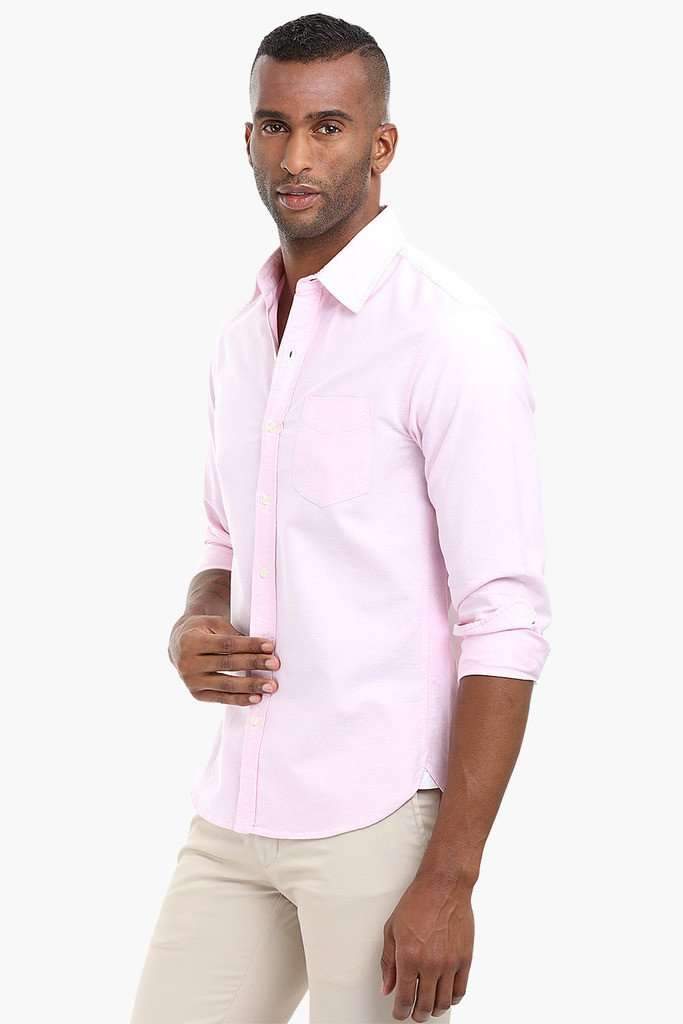 Solid Oxford Cotton Shirt