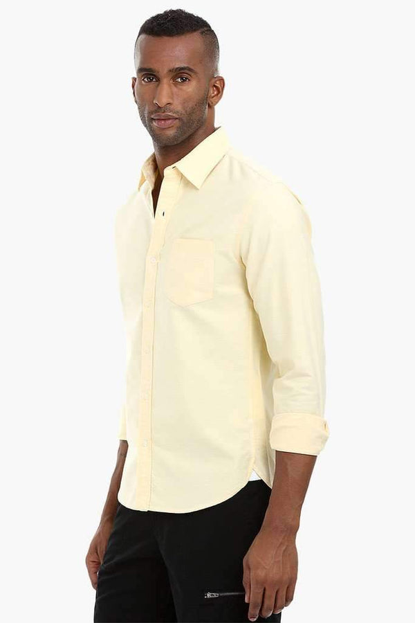 Solid Oxford Cotton Shirt