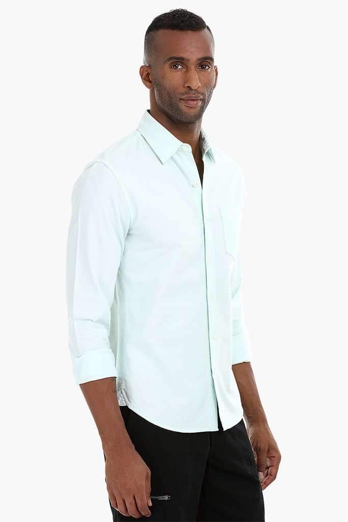 Solid Oxford Cotton Shirt