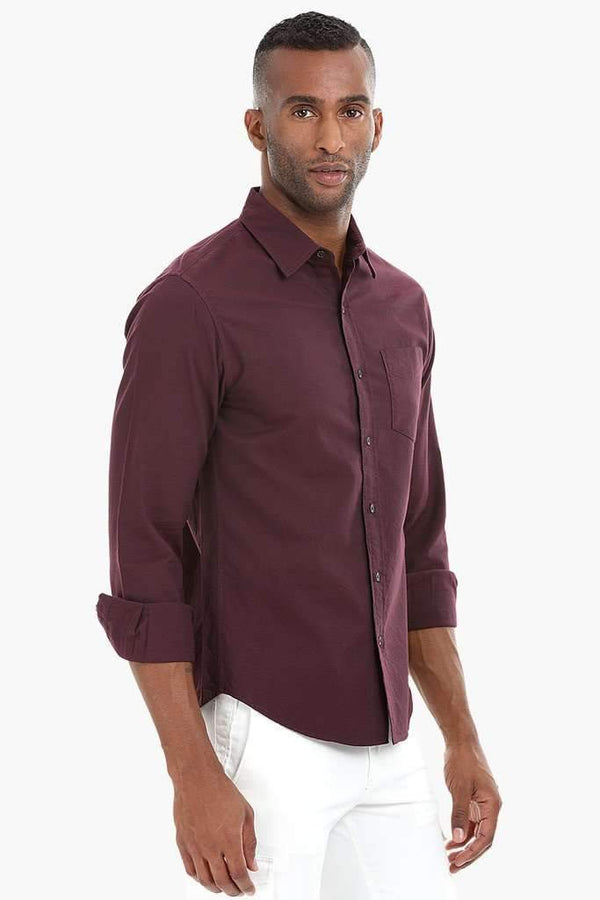 Solid Oxford Cotton Shirt