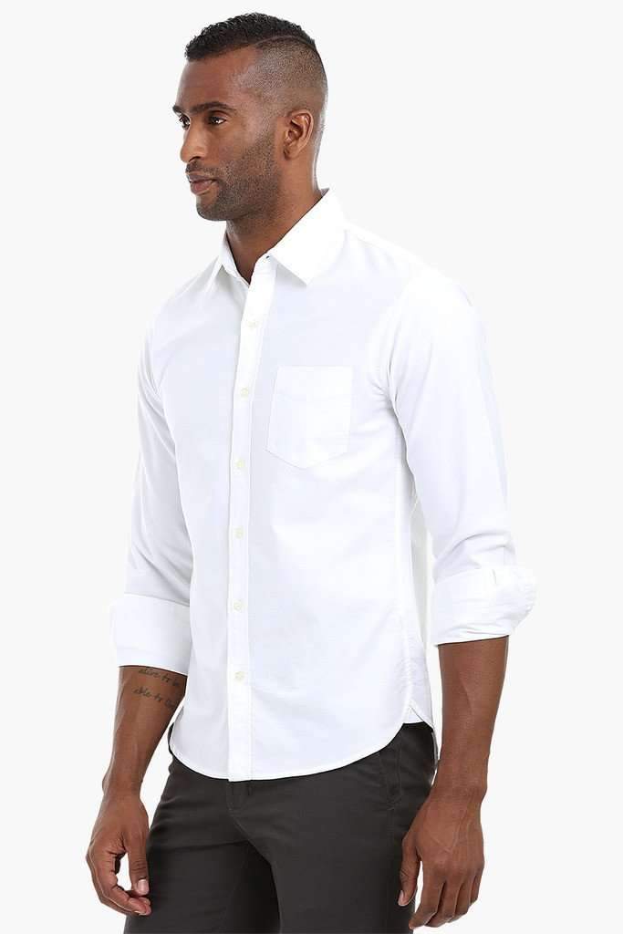 Solid Oxford Cotton Shirt