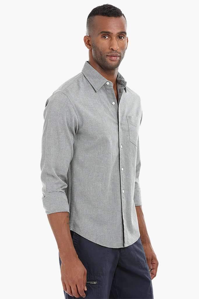 Solid Oxford Cotton Shirt