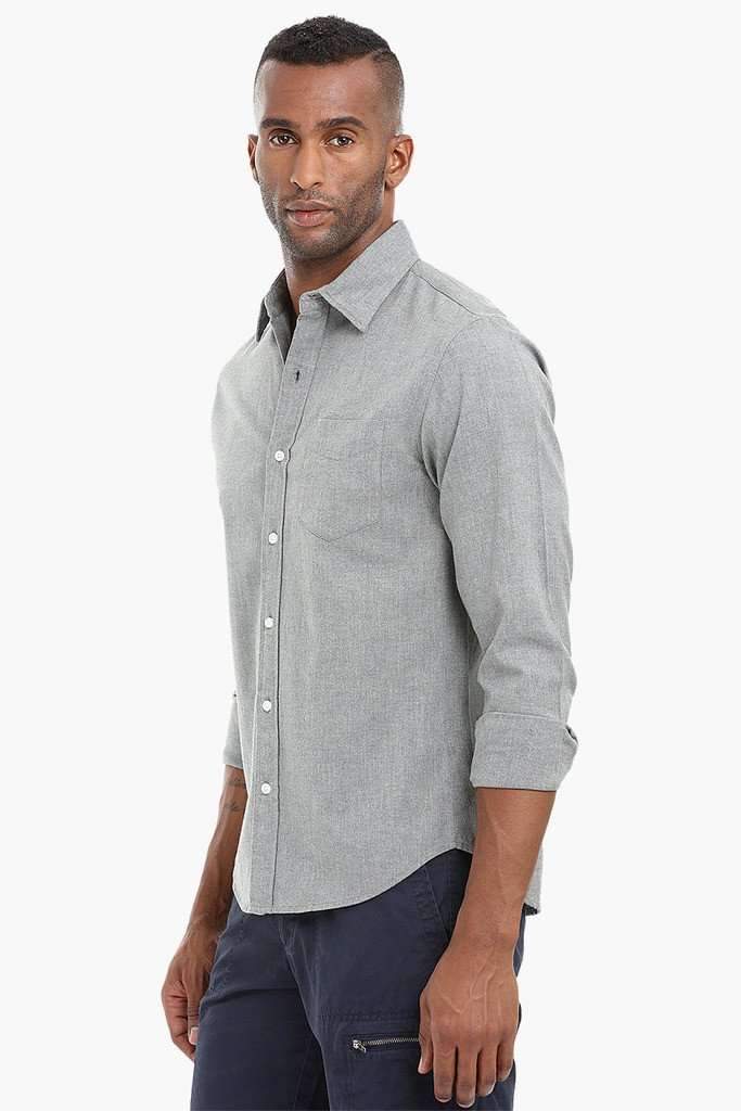 Solid Oxford Cotton Shirt