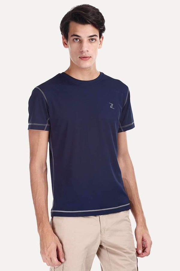 Solid Performance Wear Round Neck Tee