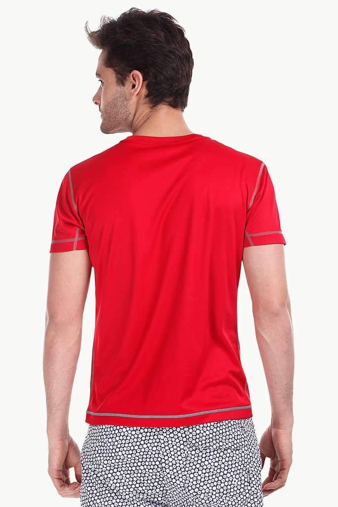 Solid Performance Wear Round Neck Tee