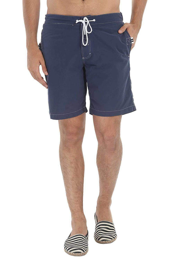 Solid Board Shorts With 9 '' Inseam