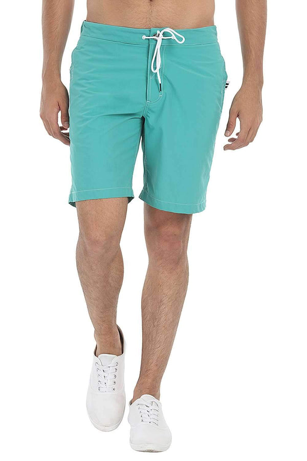 Solid Board Shorts With 9 '' Inseam