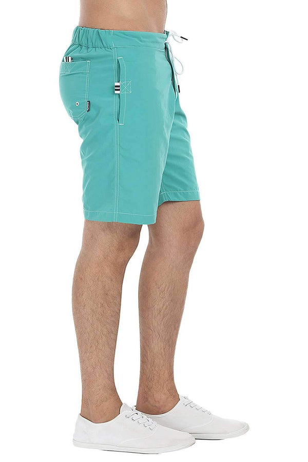 Solid Board Shorts With 9 '' Inseam