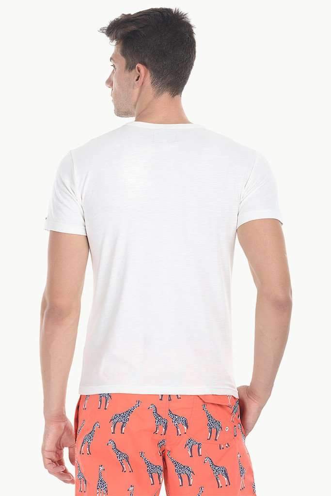 Solid Slub Cotton Jersey Henley