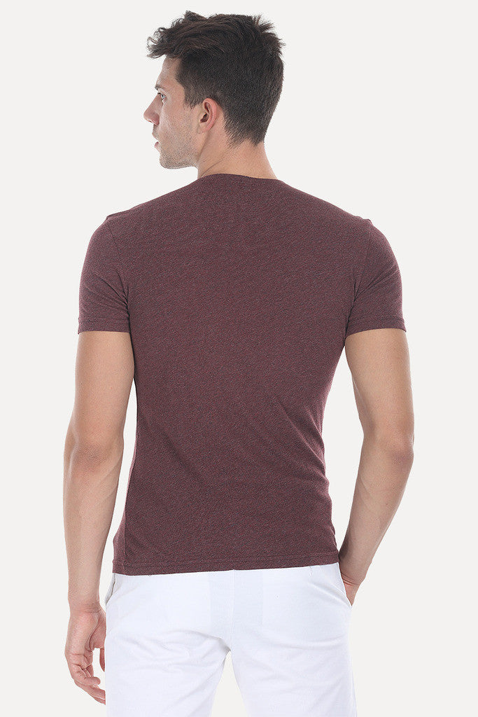 Solid Soft Heather V Neck Tee