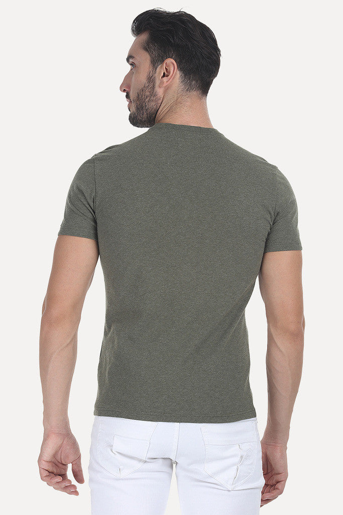 Solid Soft Heather V Neck Tee