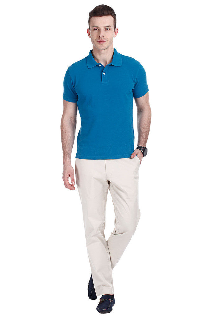 Solid Super Combed Egyptian Cotton Polo
