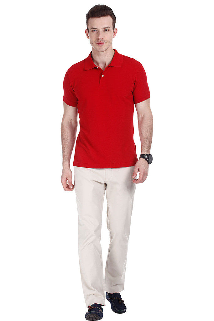 Solid Super Combed Egyptian Cotton Polo