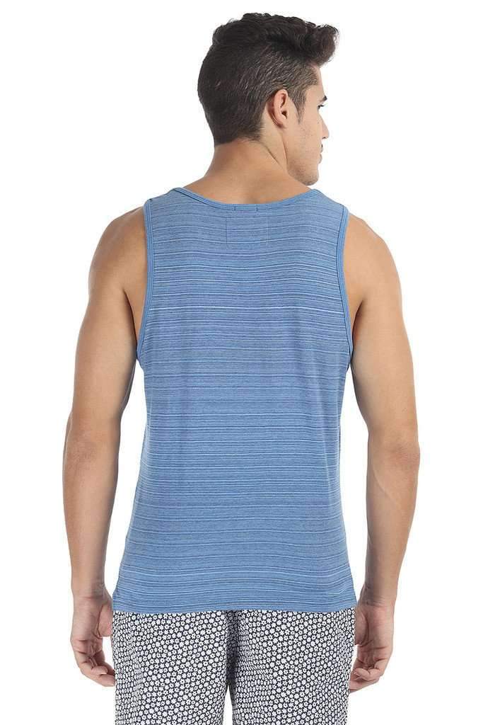 Spaced Dyed Engineered Striped Tank