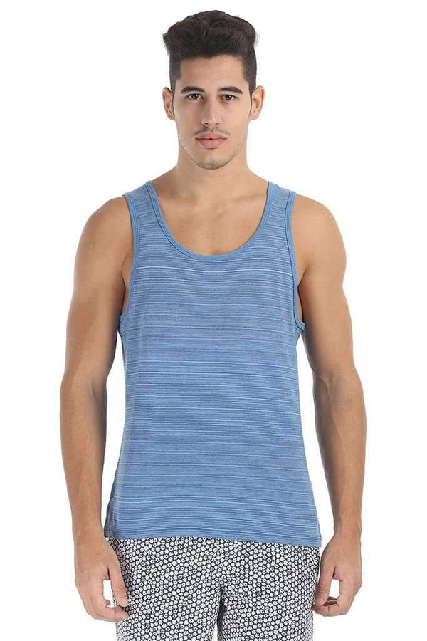 Spaced Dyed Engineered Striped Tank