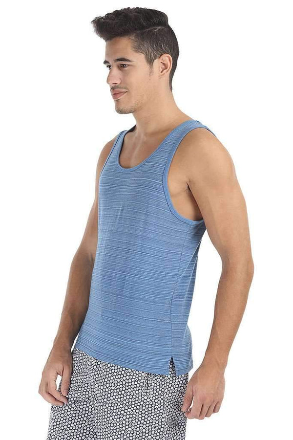 Spaced Dyed Engineered Striped Tank