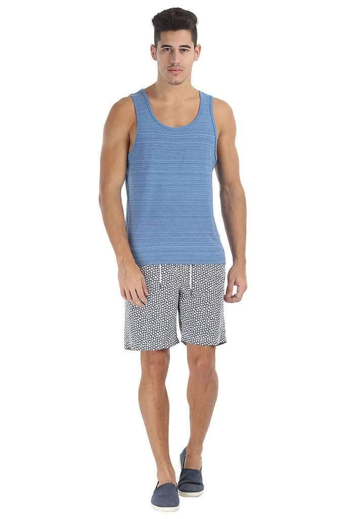 Spaced Dyed Engineered Striped Tank