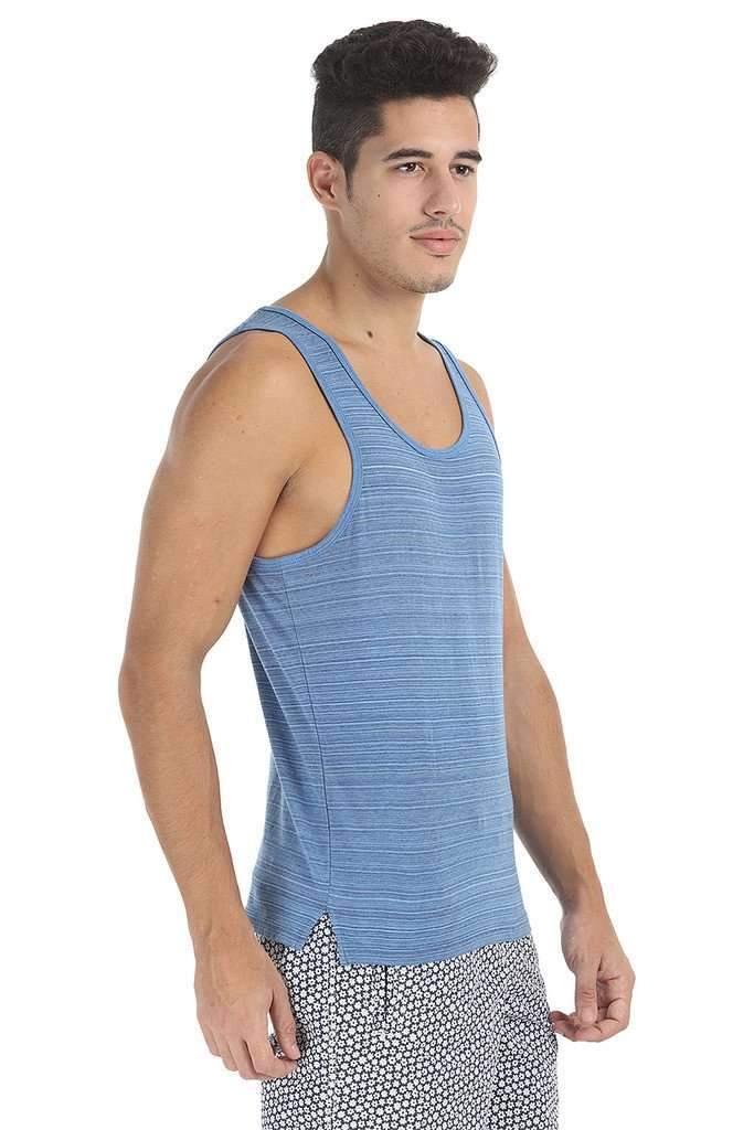 Spaced Dyed Engineered Striped Tank