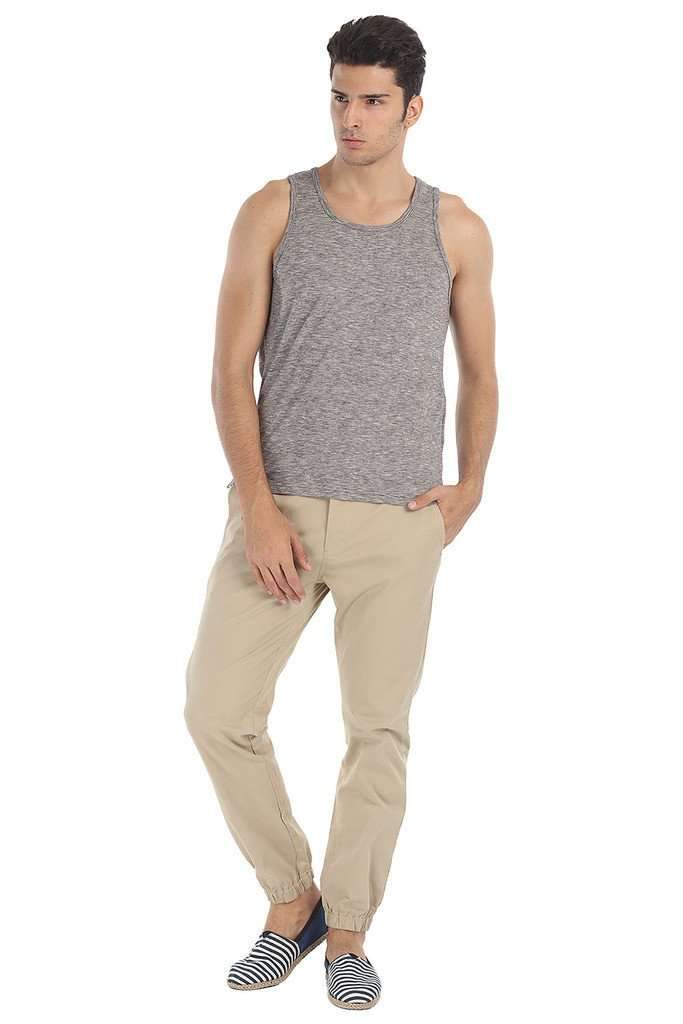 Spaced Dyed Engineered Striped Tank