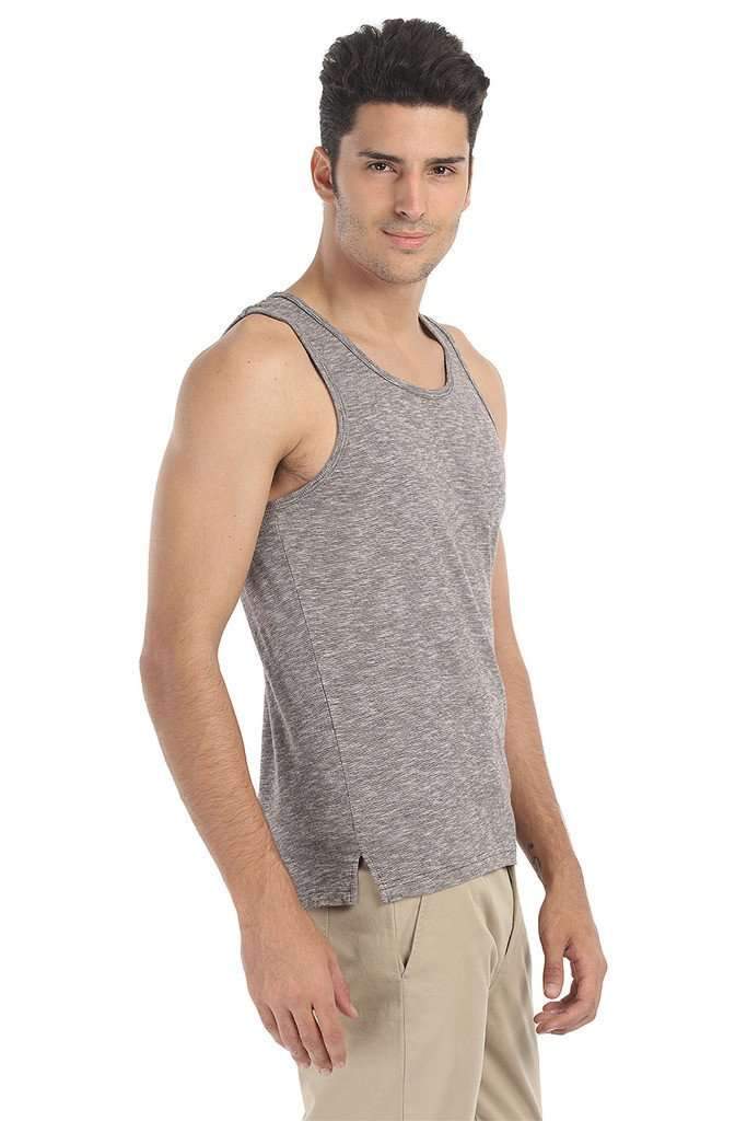 Spaced Dyed Engineered Striped Tank