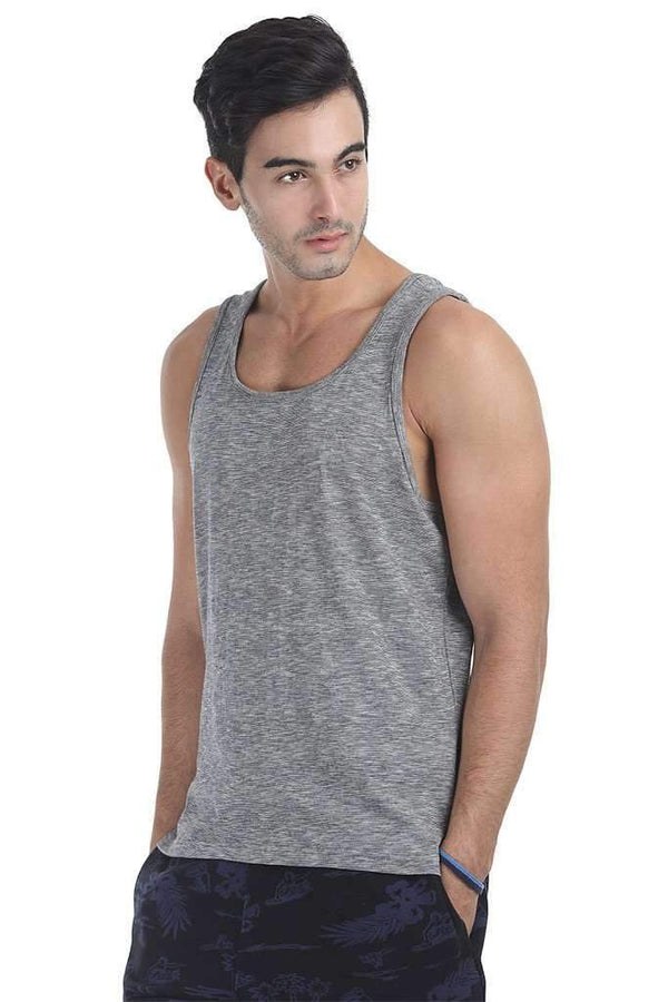 Spaced Dyed Engineered Striped Tank