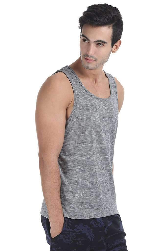 Spaced Dyed Engineered Striped Tank